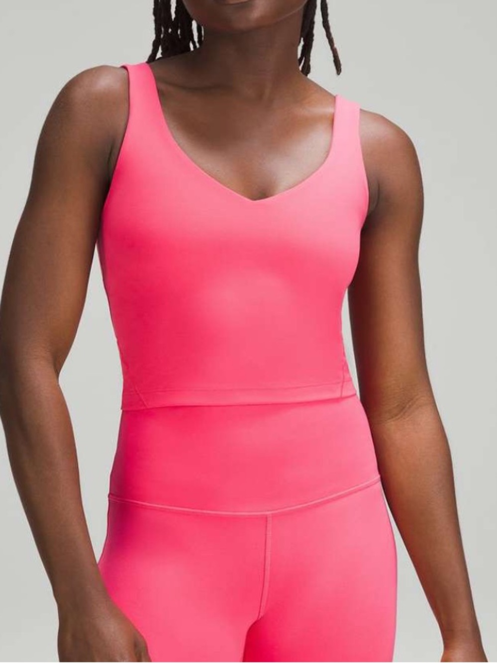 Lululemon Lip Gloss Pink Align Tank Size 6